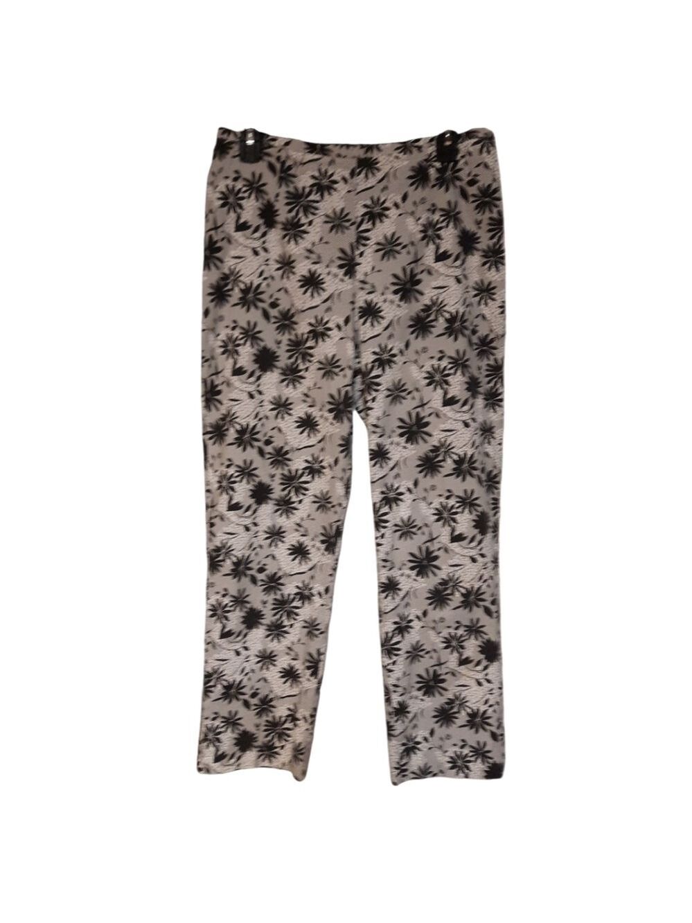 Willi Smith White and Black Stretch Pants Size 10